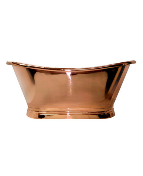Copper roll top bath fully polished copper - size options Copper roll top bath fully polished copper - size options