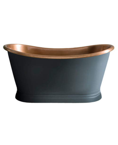 Copper roll top bath antique copper, stiffkey blue exterior - size options Copper roll top bath antique copper, stiffkey blue exterior - size options