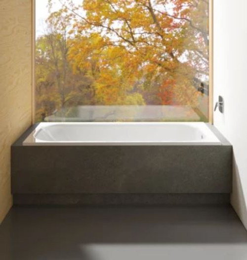 Bette Form 2-taphole steel bath - size options