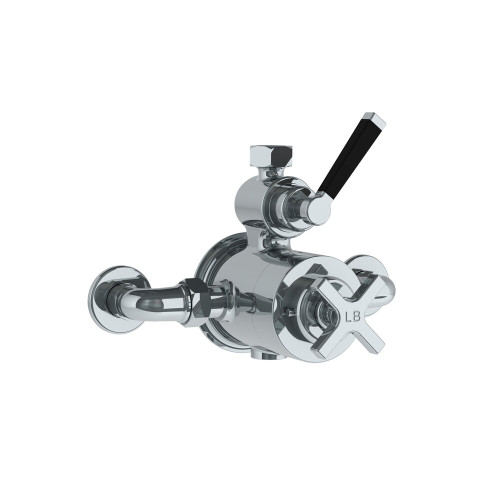 Lefroy Brooks Mackintosh black exposed thermostatic valve only Lefroy Brooks Mackintosh black exposed thermostatic valve only