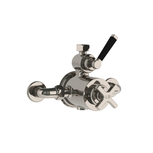 Lefroy Brooks Mackintosh black exposed thermostatic valve only Lefroy Brooks Mackintosh black exposed thermostatic valve only
