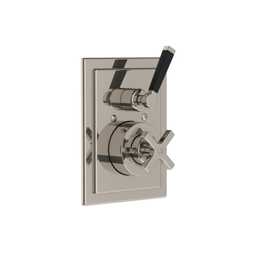 Lefroy Brooks Mackintosh black concealed single outlet thermostatic valve Lefroy Brooks Mackintosh black concealed single outlet thermostatic valve
