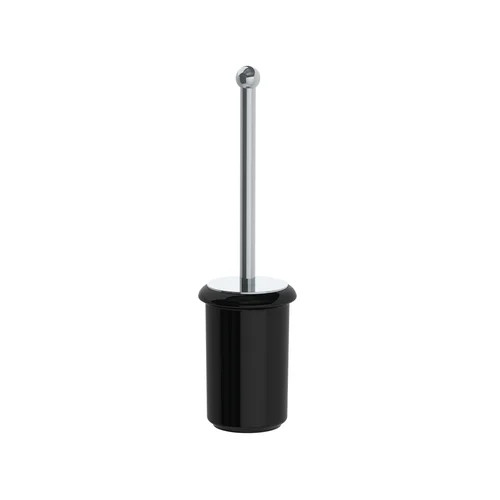 Lefroy Brooks Classic toilet brush & black ceramic holder