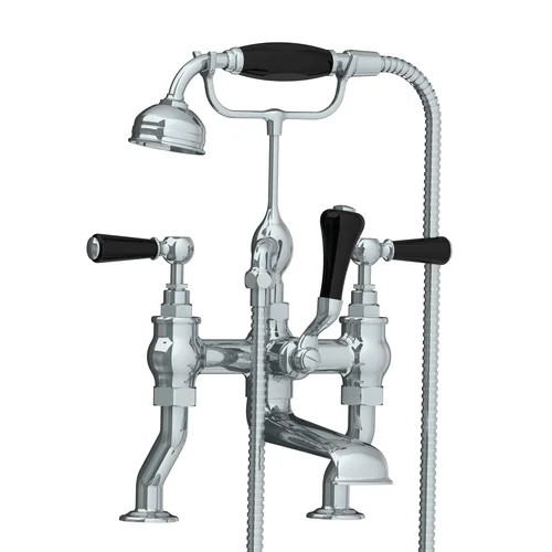 Lefroy Brooks Classic black lever deck mounted bath shower mixer Lefroy Brooks Classic black lever deck mounted bath shower mixer