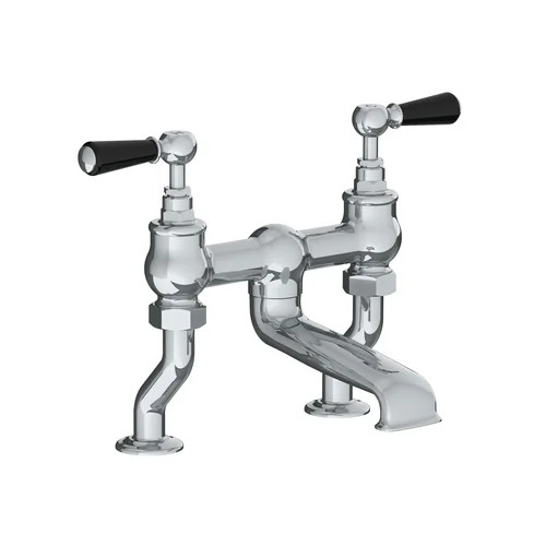 Lefroy Brooks Classic black lever deck mounted bath filler Lefroy Brooks Classic black lever deck mounted bath filler