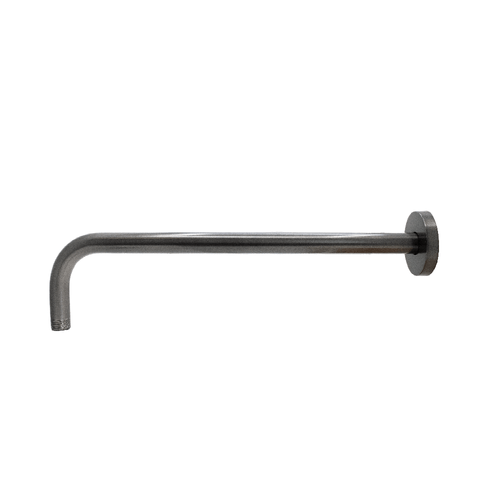 Linea Shower Wall Arm Round  - Satin Gunmetal