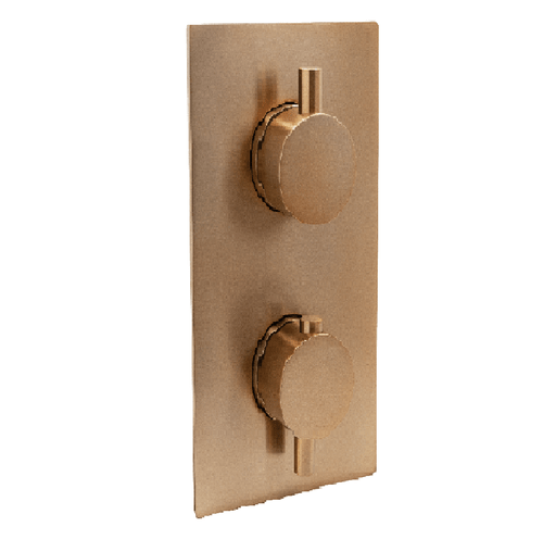 Linea Thermo Valve 1 Outlet - Satin Copper