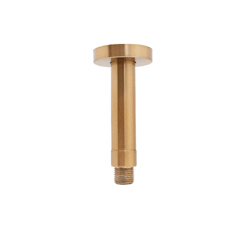 Linea Shower Ceiling Arm 100mm Drop - Satin Copper