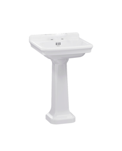 Burlington Guild  560x480mm 2-taphole Basin With Full Pedestal