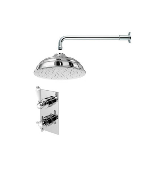 London 1916 concealed single outlet shower kit including easybox installation