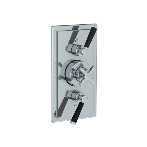 Lefroy Brooks Mackintosh black concealed dual control thermostatic valve