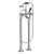 Lefroy Brooks Mackintosh bath shower mixer with extended standpipes