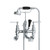 Lefroy Brooks Mackintosh wall mounted bath shower mixer with metal levers