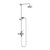 Lefroy Brooks Mackintosh dual control thermostatic valve with riser, hand shower & 6" rose