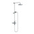 Lefroy Brooks Mackintosh dual control thermostatic valve with riser, hand shower & 8" rose