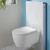 Geberit - Monolith WC Frame & Cistern for Wall Hung WC's - White/Aluminium Height 1010mm