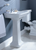 Etoile 70cm 3-taphole basin and pedestal