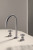 Zuchetti Helm 3 Hole Basin Mixer With Cross Handles - Height 285 mm