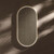 Avior oval 45w x 90h illuminated steamfree mirror brushed brass Avior oval 45w x 90h illuminated steamfree mirror brushed brass