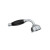 Lefroy Brooks Classic black ceramic handset with 2 1/2" rose