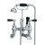 Lefroy Brooks Classic wall mounted bath shower mixer with black levers