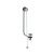 Lefroy Brooks Classic Exposed bath waste with brass overflow pipe for free standing bath