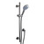 Linea Wall Mounted Shower Slide Rail Kit  - Satin Gunmetal