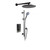 Linea Complete Dual Outlet Shower Kit With 300mm Showerhead - Satin  Gunmetal