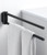Keuco Plan Double Swivel Towel Rail - Matt Black