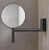 Keuco Plan Wall Mounted Cosmetic Mirror Matt Black