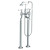 Lefroy Brooks WL 1144 Classic bath shower mixer with white levers & standpipes