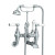 Lefroy Brooks WL 1166 Classic wall mounted bath shower mixer with white levers