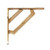 Thomas Crapper Medium Darby Bracket – Polished Brass