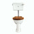 Thomas Crapper Low-level Ceramic Cistern WC Set - Chrome - excludes seat