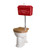 Thomas Crapper 814 'Red' Cast Cistern Low-level WC Set - Chrome - excludes seat
