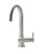 JTP Zecca 1-hole kitchen sink mixer polished stainless steel