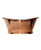 Copper roll top bath fully polished copper - size options