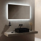 Galaxy square illuminated steamfree mirror
