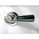 Lefroy Brooks Classic basin mixer with black levers and pop-up waste