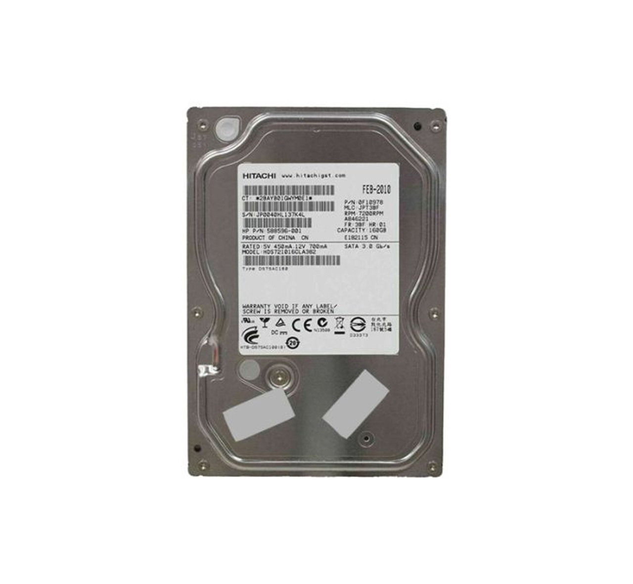 0F10978 | Hitachi | Deskstar 7K1000.C 160GB 7200RPM SATA 3GB/s 8MB Cache 3.5-inch Hard Drive