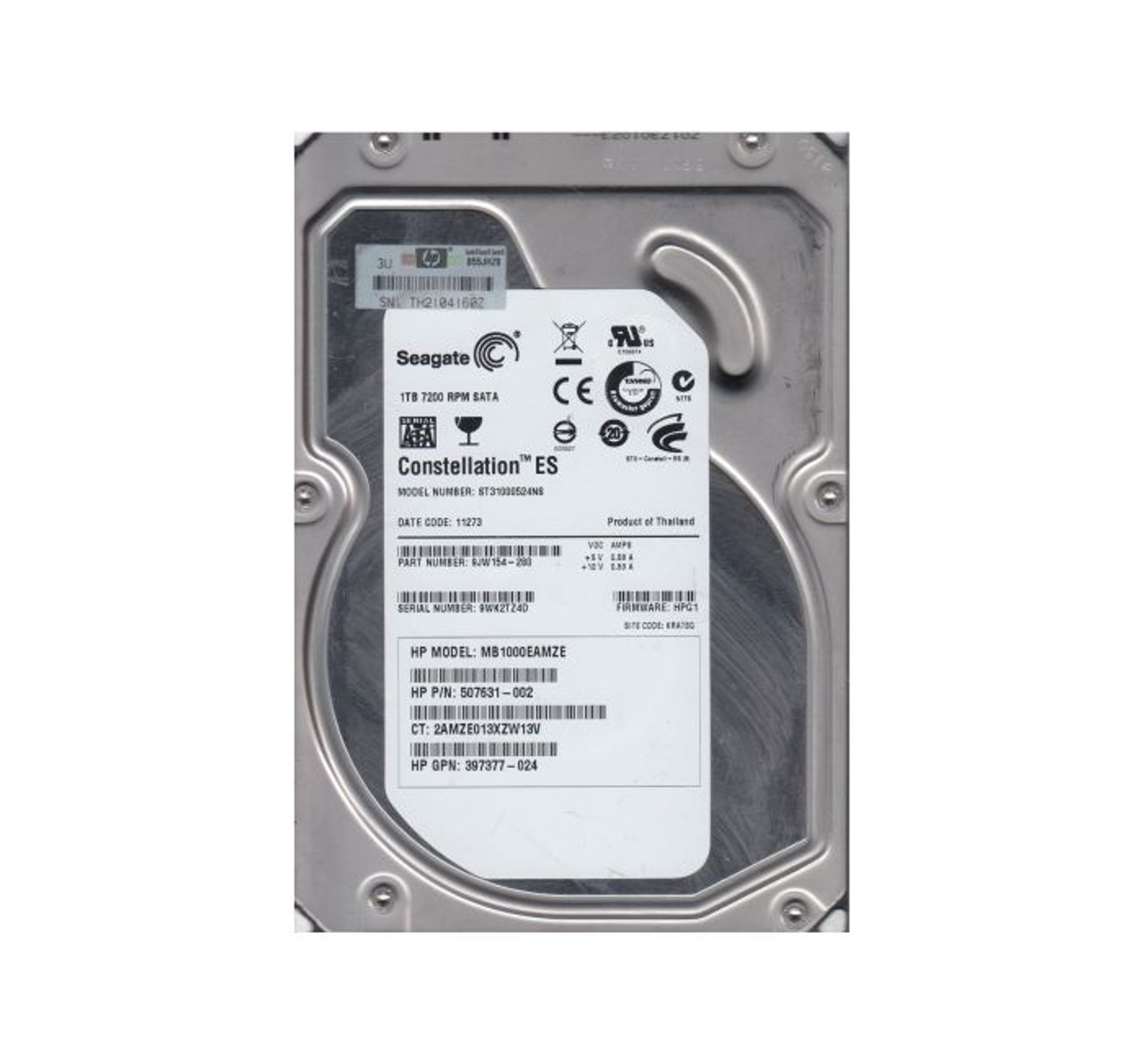 9JW154-280 | SEAGATE | CONSTELLATION ES 1TB 7200RPM SATA 3GB/S 32MB CACHE 3.5-INCH HARD DRIVE