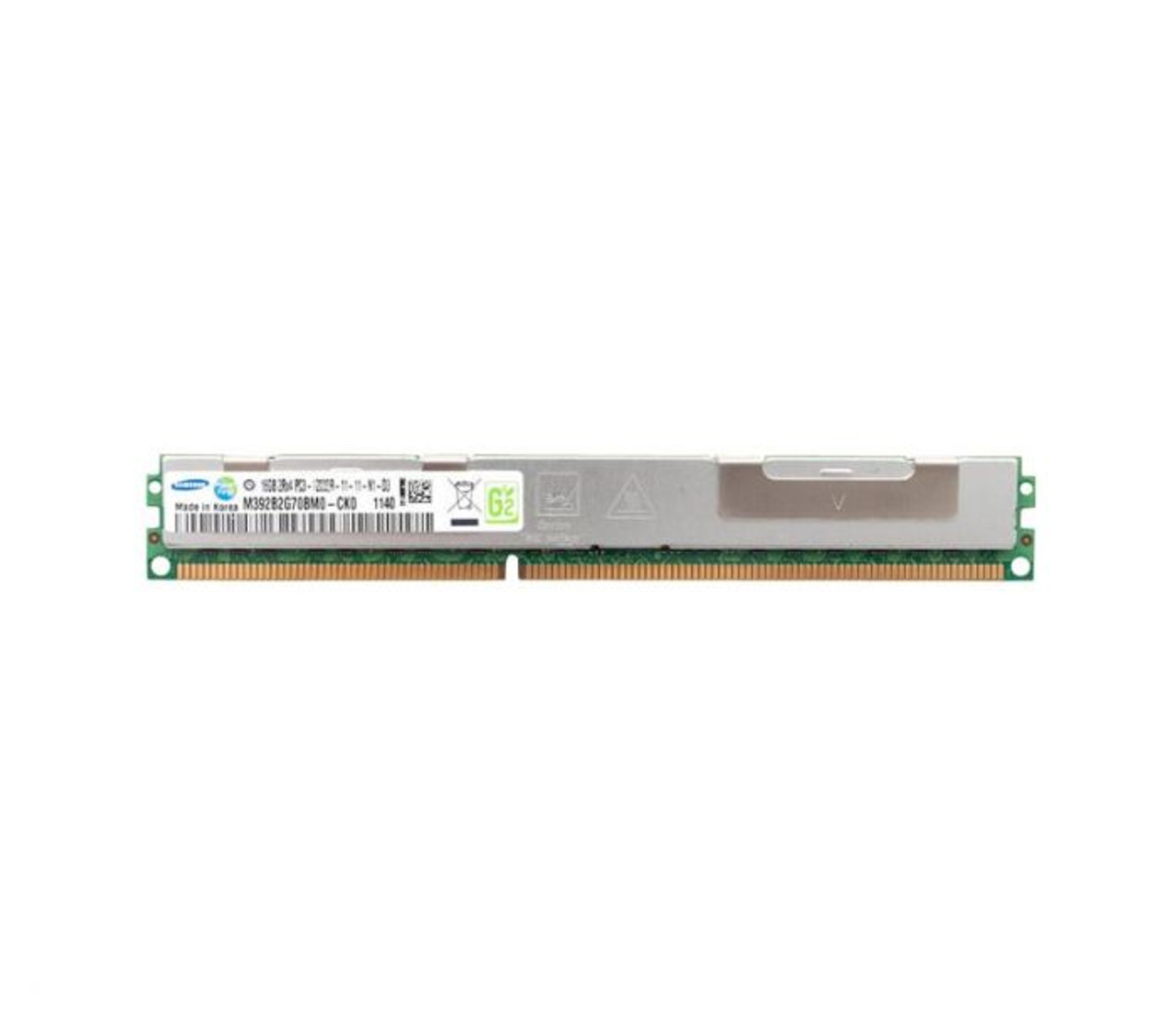 M392B2G70BM0-CK0M8 | SAMSUNG | 16GB DDR3-1600MHZ PC3-12800 ECC REGISTERED CL11 240-PIN DIMM VERY LOW PROFILE (VLP) DUAL RANK MEMORY MODULE