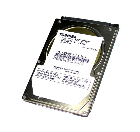 MK2060GSC | TOSHIBA | MKXX60GSC MK2060GSC 200 GB 2.5 INTERNAL HARD DRIVE | SATA/150 | 4200 RPM | 8 MB BUFFER