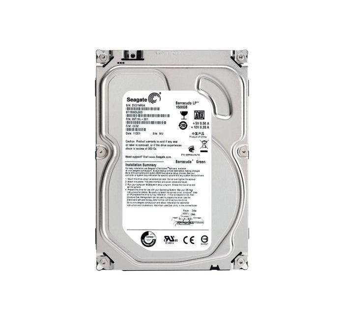 ST1500DL003 | SEAGATE | Barracuda Green 1.5Tb 5900Rpm Sata 6Gb/S 64Mb Cache 3.5-Inch Hard Drive