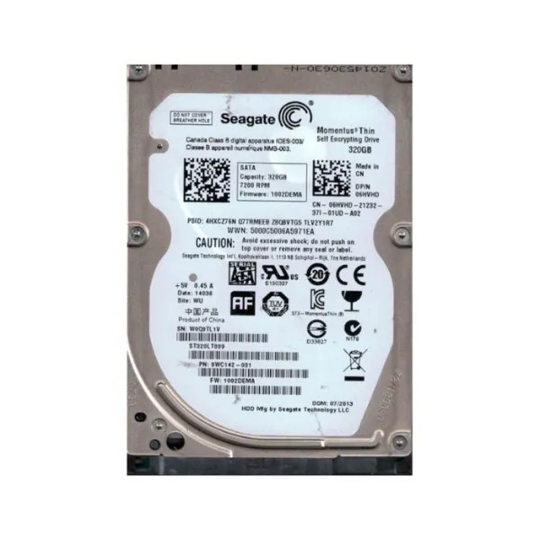 ST320LT009 | Seagate | Momentus Thin 320GB 7200RPM SATA 3GB/s 16MB Cache 2.5-inch Hard Drive