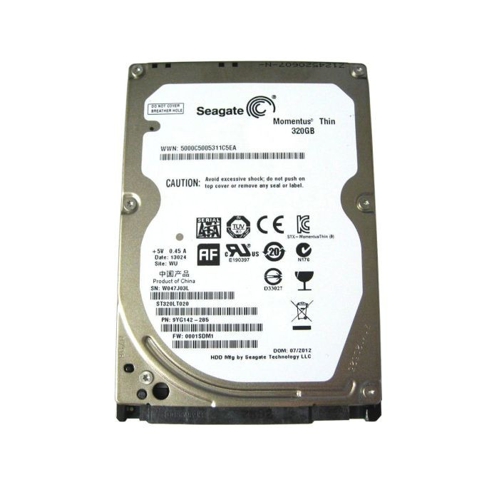 ST320LT020 | SEAGATE | MOMENTUS THIN 320GB 5400RPM SATA 3GB/S 16MB CACHE 2.5-INCH HARD DRIVE