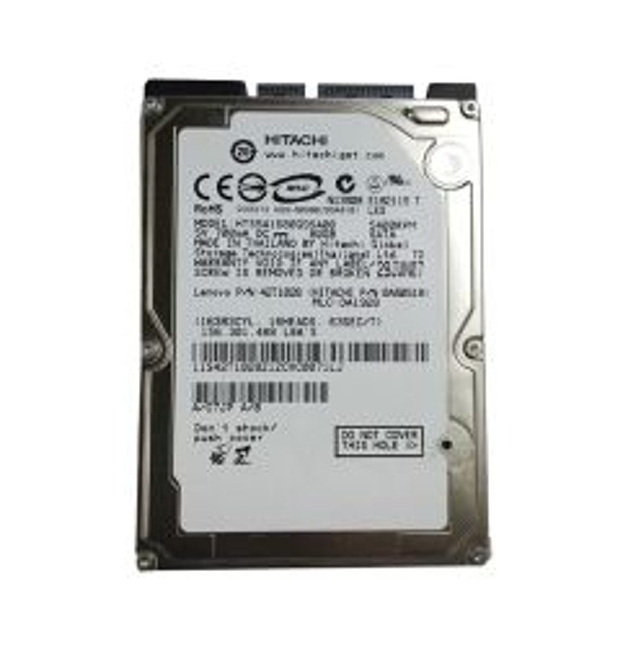 HTS541680J9SA00 | HITACHI | Travelstar 5K160 Series 80Gb 5400Rpm Ide Ultra Ata/100 (Ata-6) 8Mb Cache 2.5-Inch Hard Drive