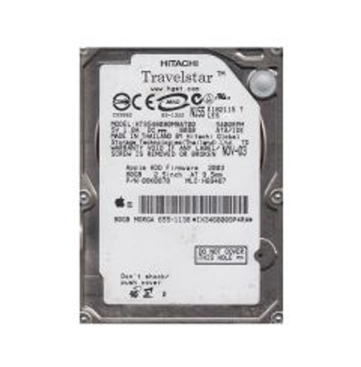 08K0878 | HITACHI | 80Gb 5400Rpm Ide/Ata 8Mb Cache 9.5Mm 2.5-Inch Laptop Hard Drive