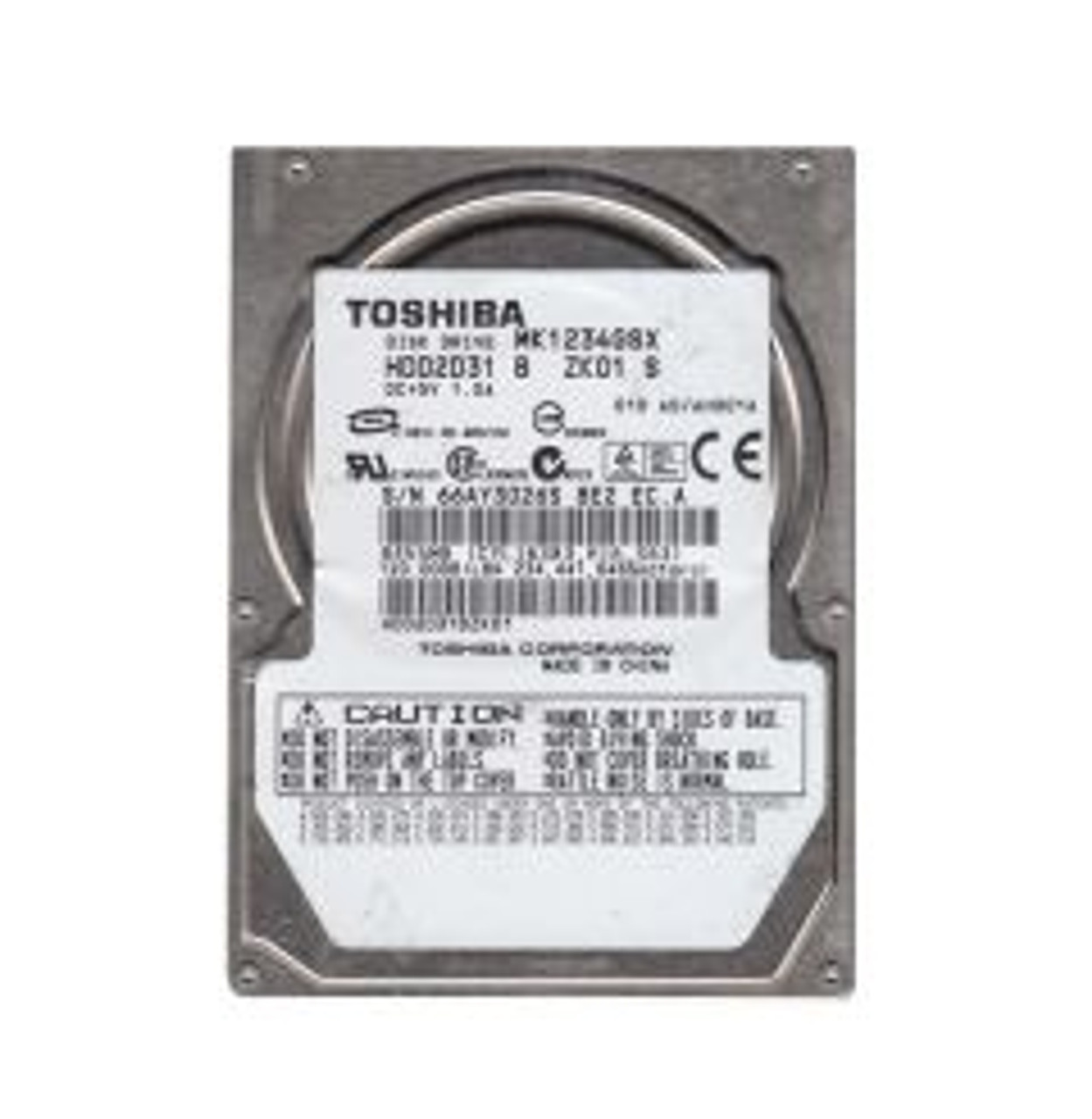 HDD2D31BZK01 | TOSHIBA | 120GB 5400RPM SATA 1.5GB/S 8MB CACHE 2.5-INCH HARD DRIVE