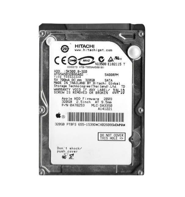 0A78253 | HITACHI | TRAVELSTAR 5K500.B SERIES 320GB 5400RPM SATA 1.5GB/S 8MB CACHE 2.5-INCH HARD DRIVE